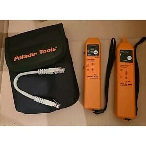 Paladin Tools 1573 Tone Generator & Probe CAT5 Cable Tester Tools w/ Bag